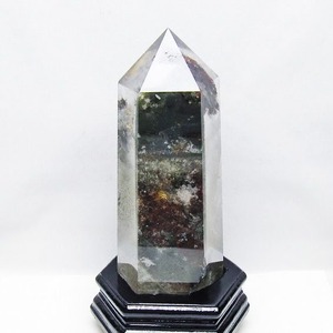 1.6Kg グリーンファントム 六角柱 台座付属 一点物 152-3885