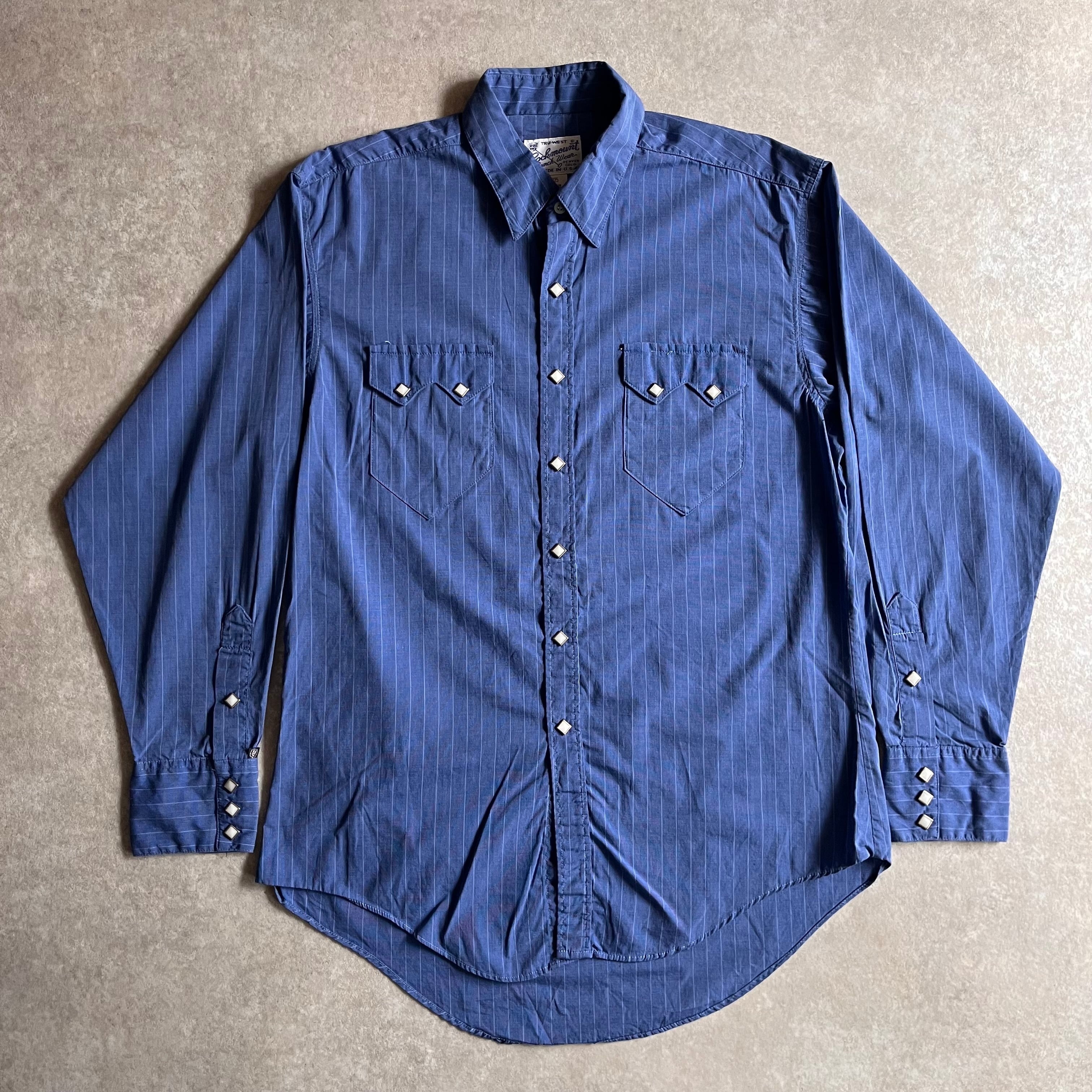 1980s Rockmount Stripe Western Shirt M Made in USA G702