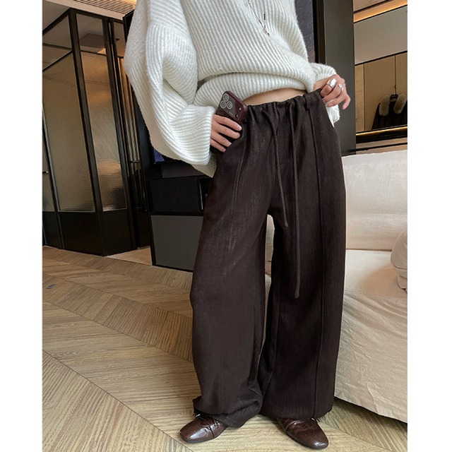センターシームウールブレンドカーブデニムパンツ［XS-L］