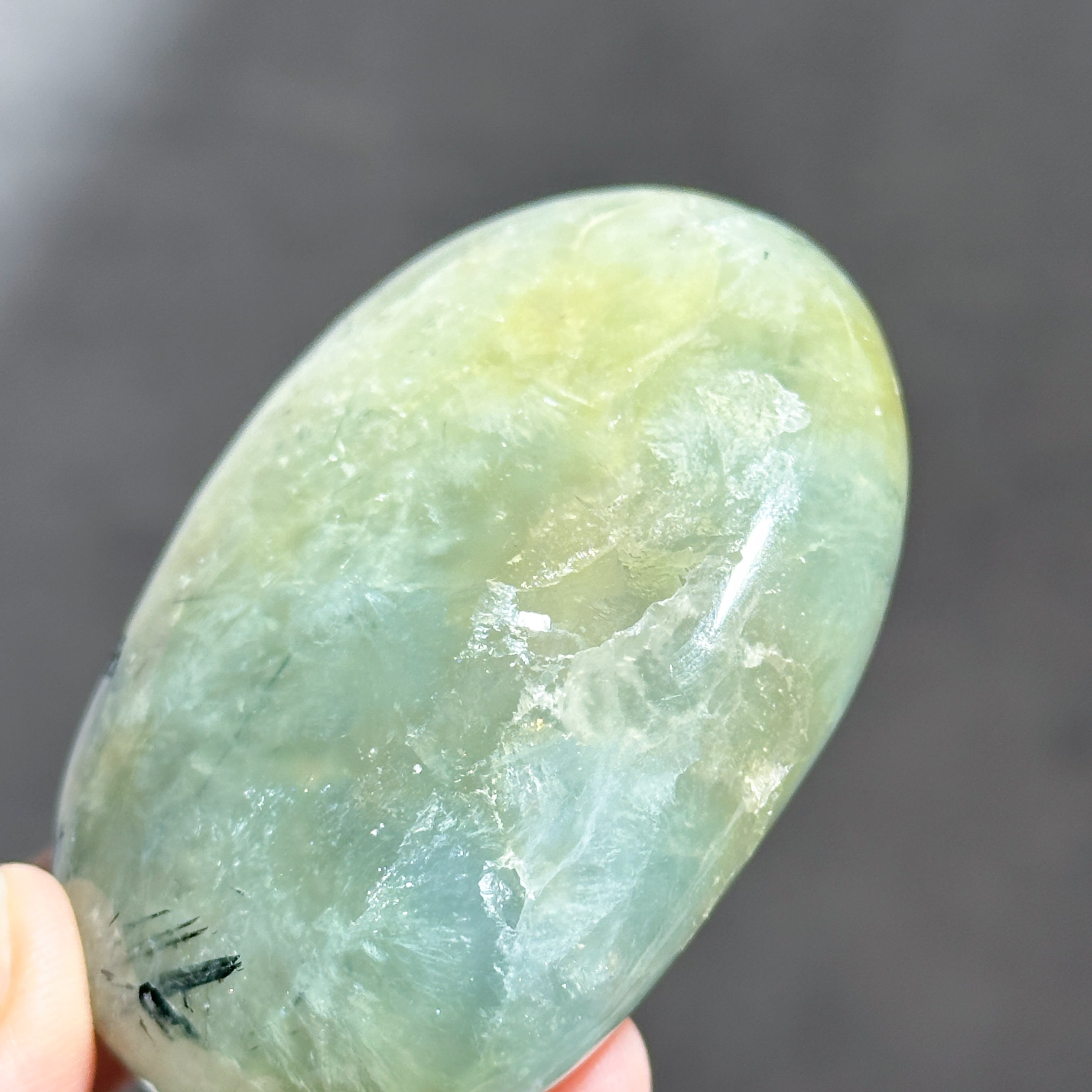 プレナイト パームストーン52◇ Prehnite ◇天然石・鉱物