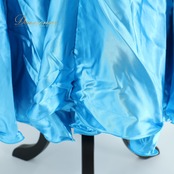 【フラメンコ衣装】スカイブルー prima boutique プリマブティック ペチコート ファルダ スカート 水色 光沢 無地 シンプル