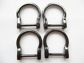 FREE STYLE Dカン ネジ式 19㎜ 4個入り (ガンメタリック)