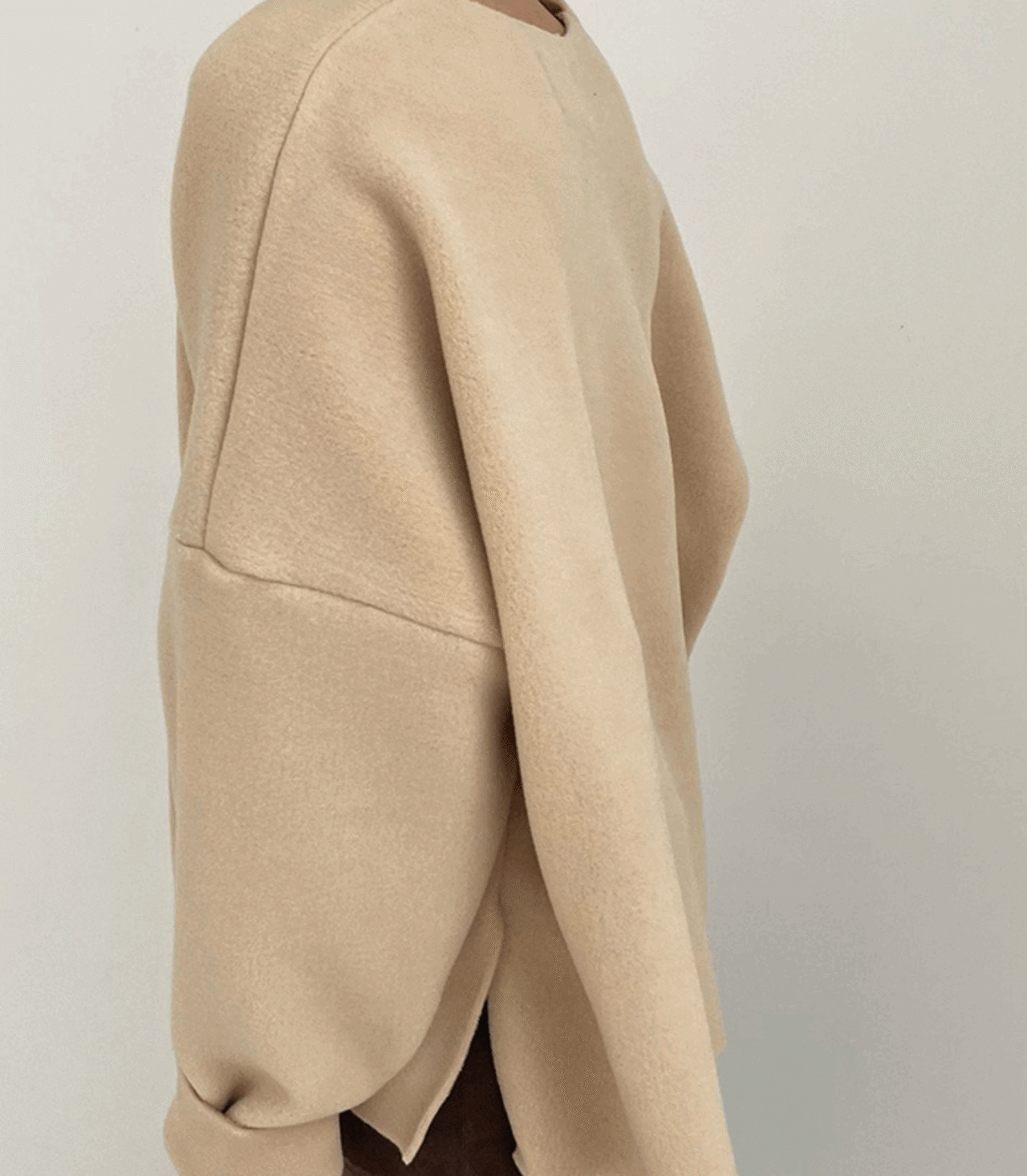 【25aw・再販】Soft-kimo Fleece Over-fit Tops_Cream