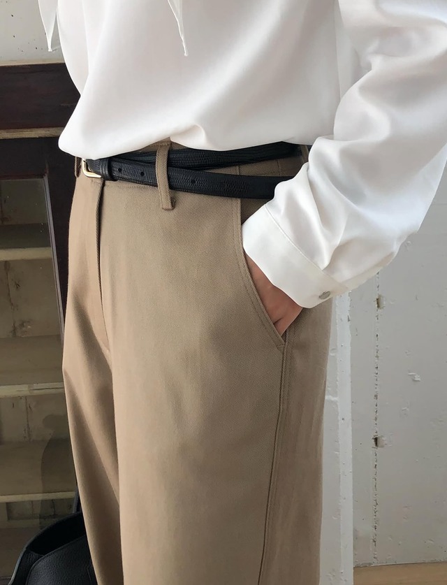 (予約) verveine / Beline brushed rayon cotton pants 2color