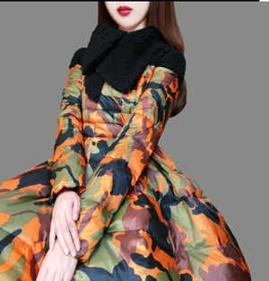 エセリアル・ソーサリー　異素材mixダウンコート　M25106