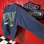 90s USA製 GALT SAND NOTRE DAME カレッジスウェット ネイビー L