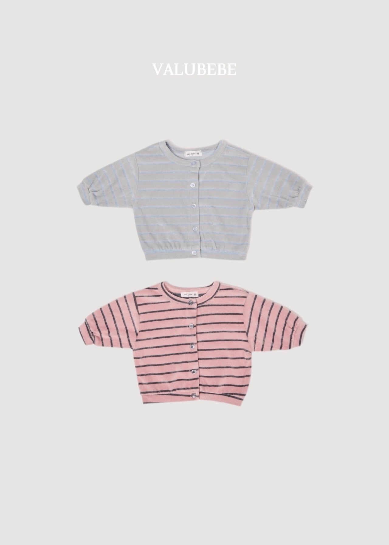 送料無料【予約】/ ベロアストライプパンツ/ valubebe
