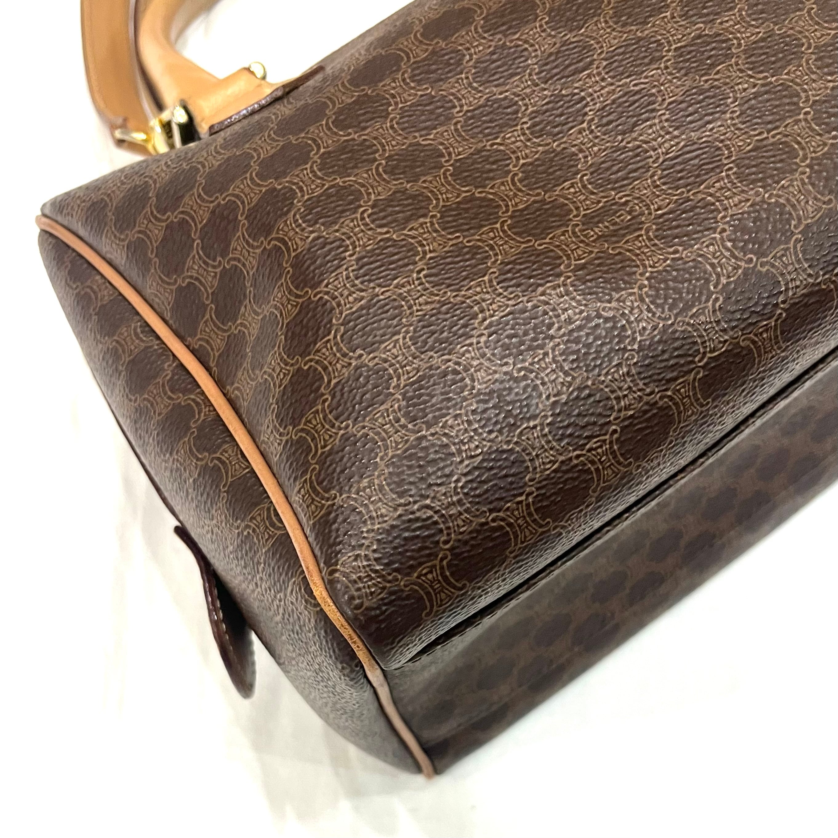 CELINE】 日常に。セリーヌマカダム 2wayボストンショルダーバッグ