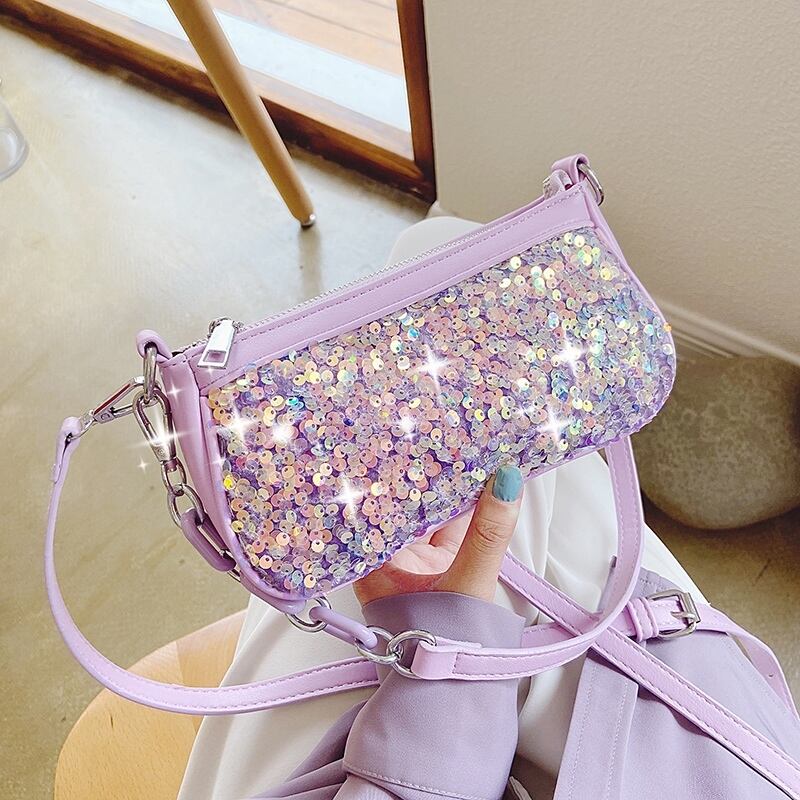 夏の小さなバッグ女性バッグ2020新しい波インネット赤ファッションショルダーメッセンジャーバッグスパンコールワイルド小さな正方形バッグ Tiancai_Wing_Bag7746708