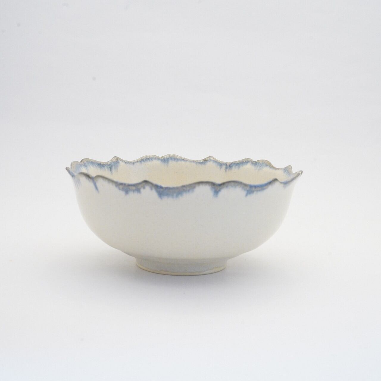 【松尾亮佑】稜花小鉢 12cm Blue 8