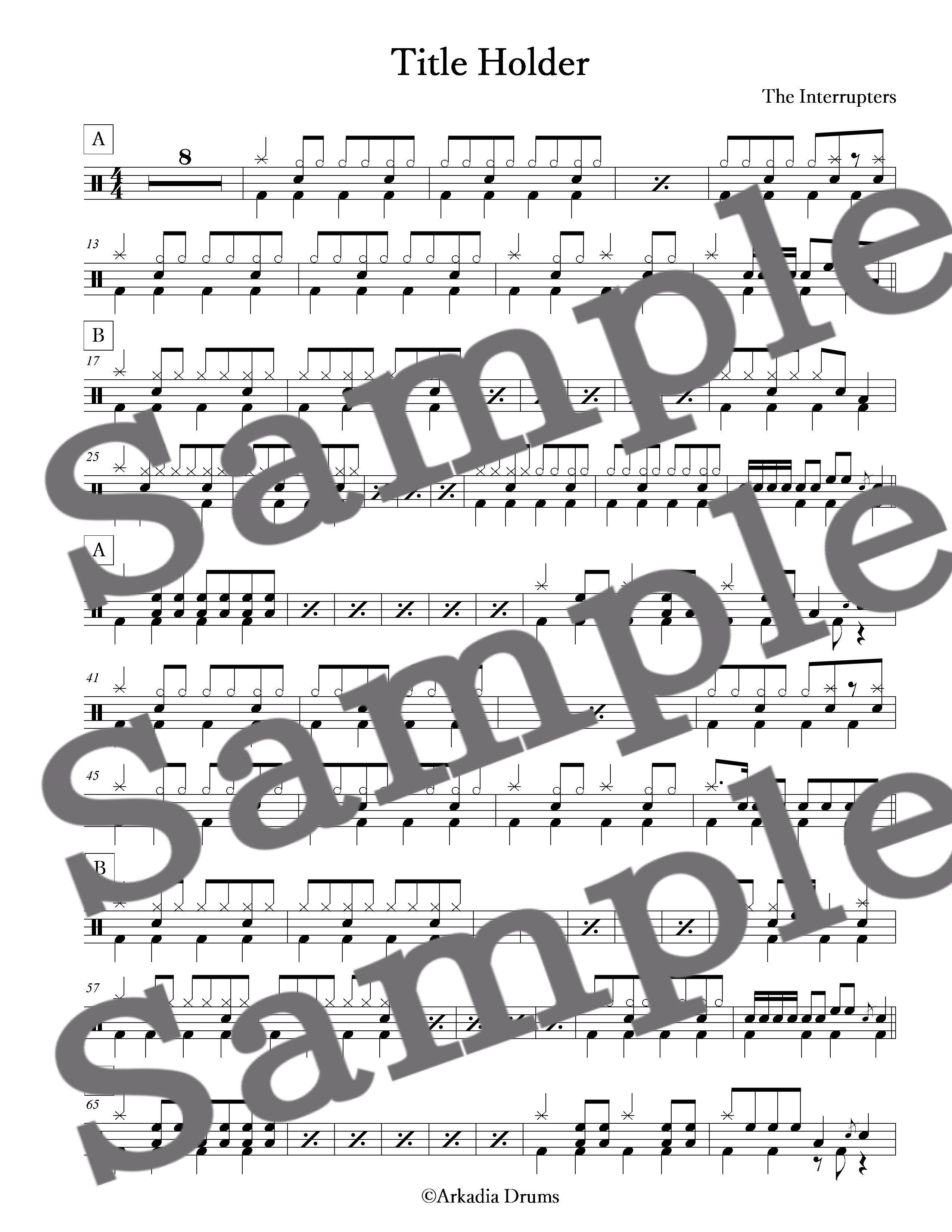 Title Holder(The Interrupters)