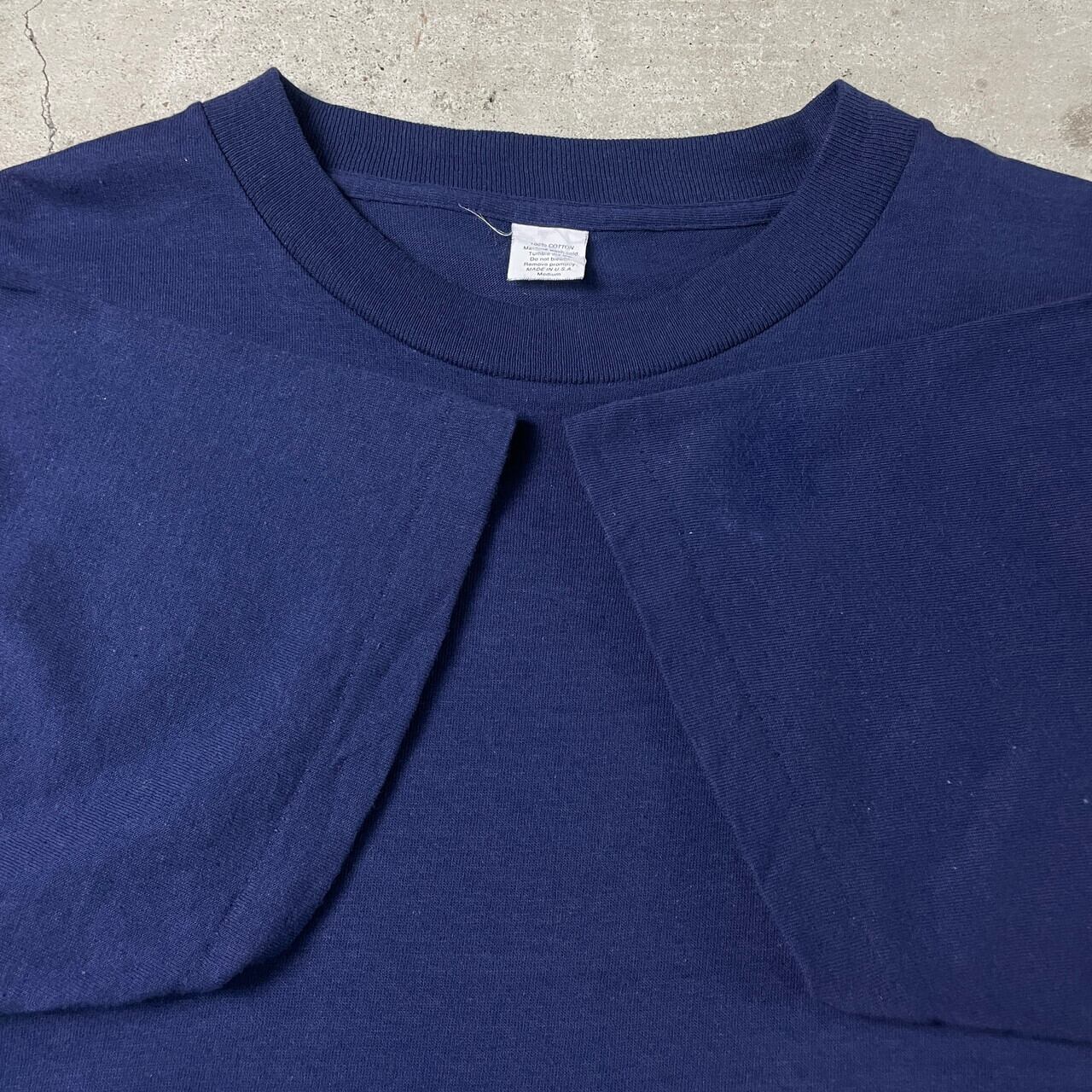 90年代 USA製 シングルステッチ 無地 ブランクTシャツ メンズM 古着 
