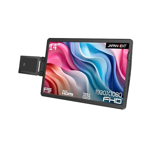 JAPANNEXT JN-MDO-IPS140FHD 14インチ 1920x1080解像度 ノートPC装着型