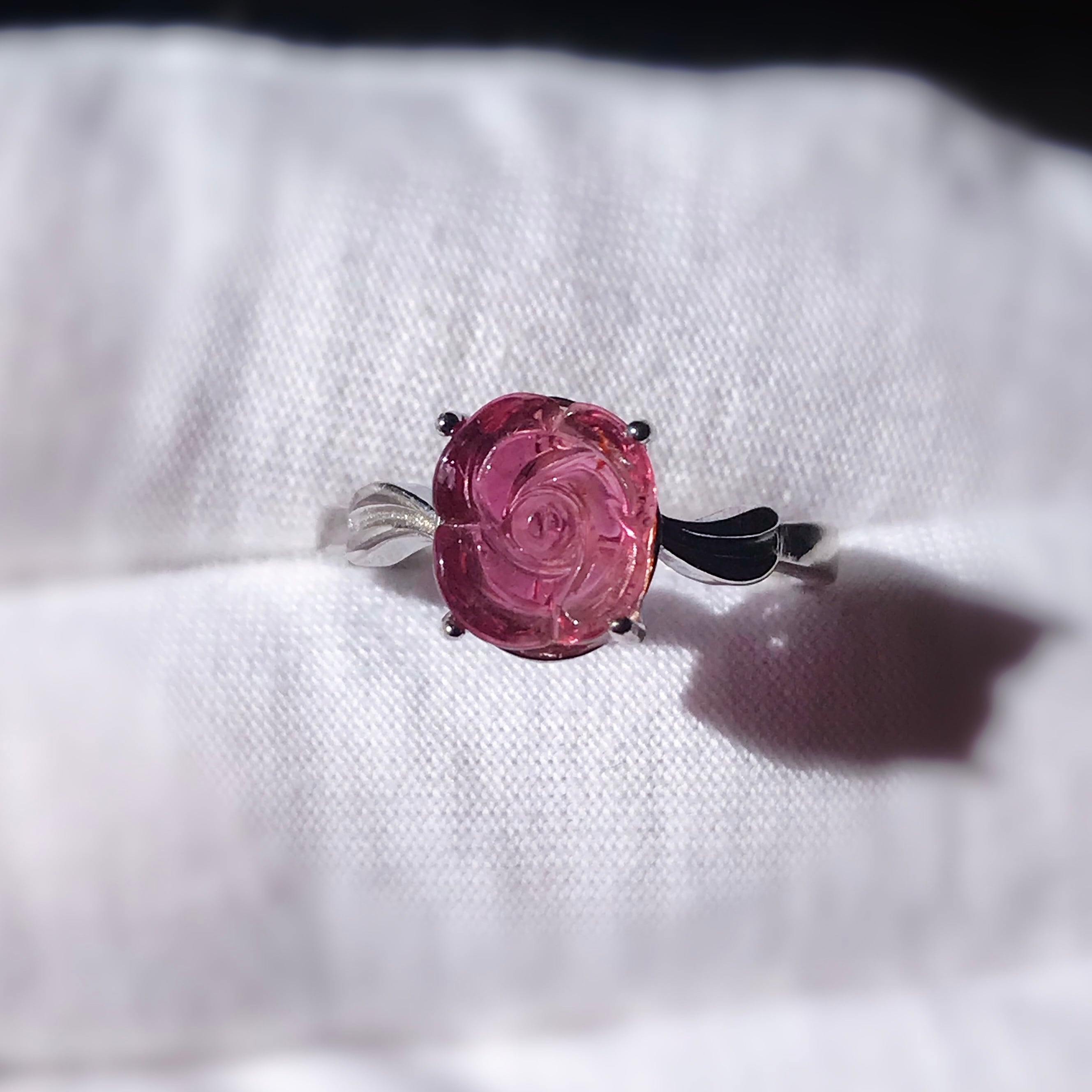 イギリス発送 限定品 トップグレード ピンクトルマリン バラリング