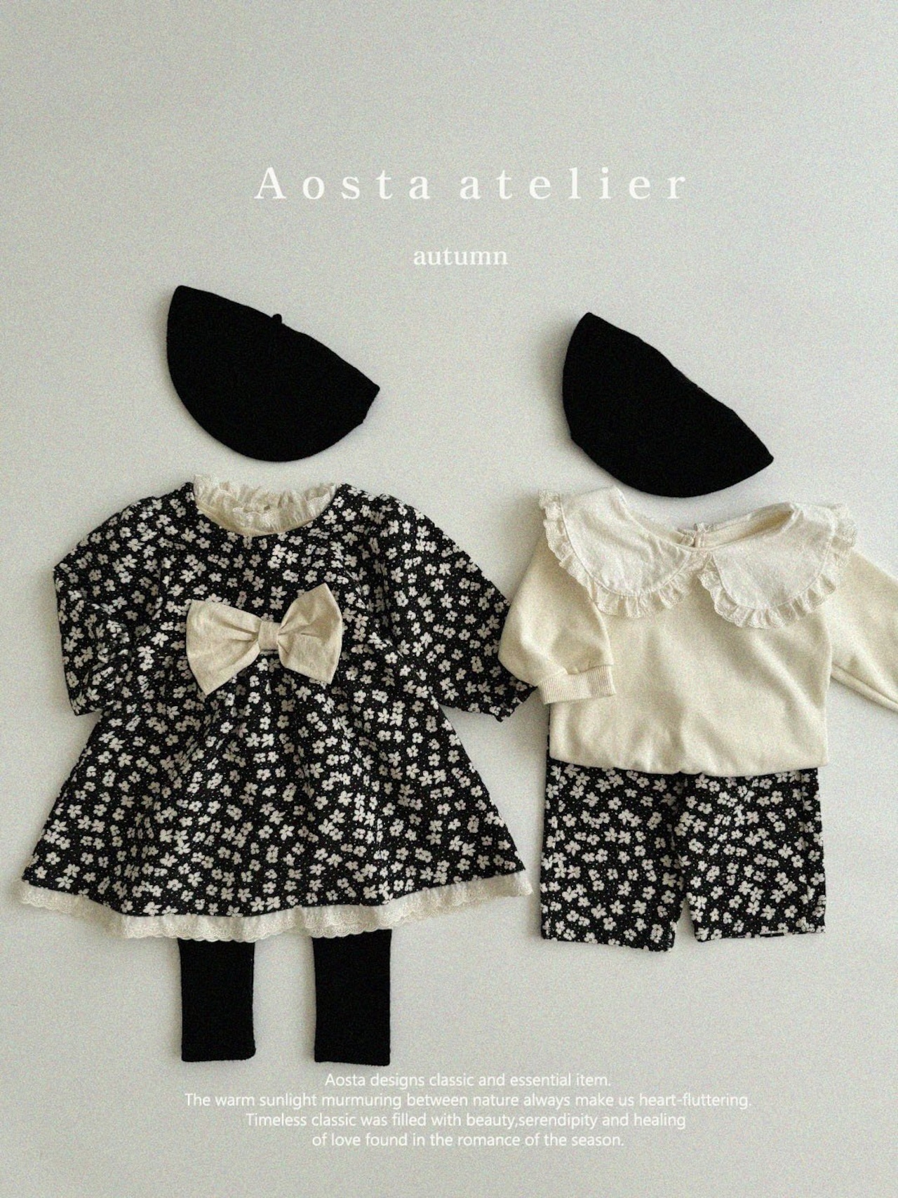 【Aosta】オータムチノパンツ 70~110cm  フラワー 240811 - 2