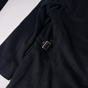 DURBAN ダーバン LUXURY カシミヤ100% ジップアップ ステンカラーコート L/濃紺