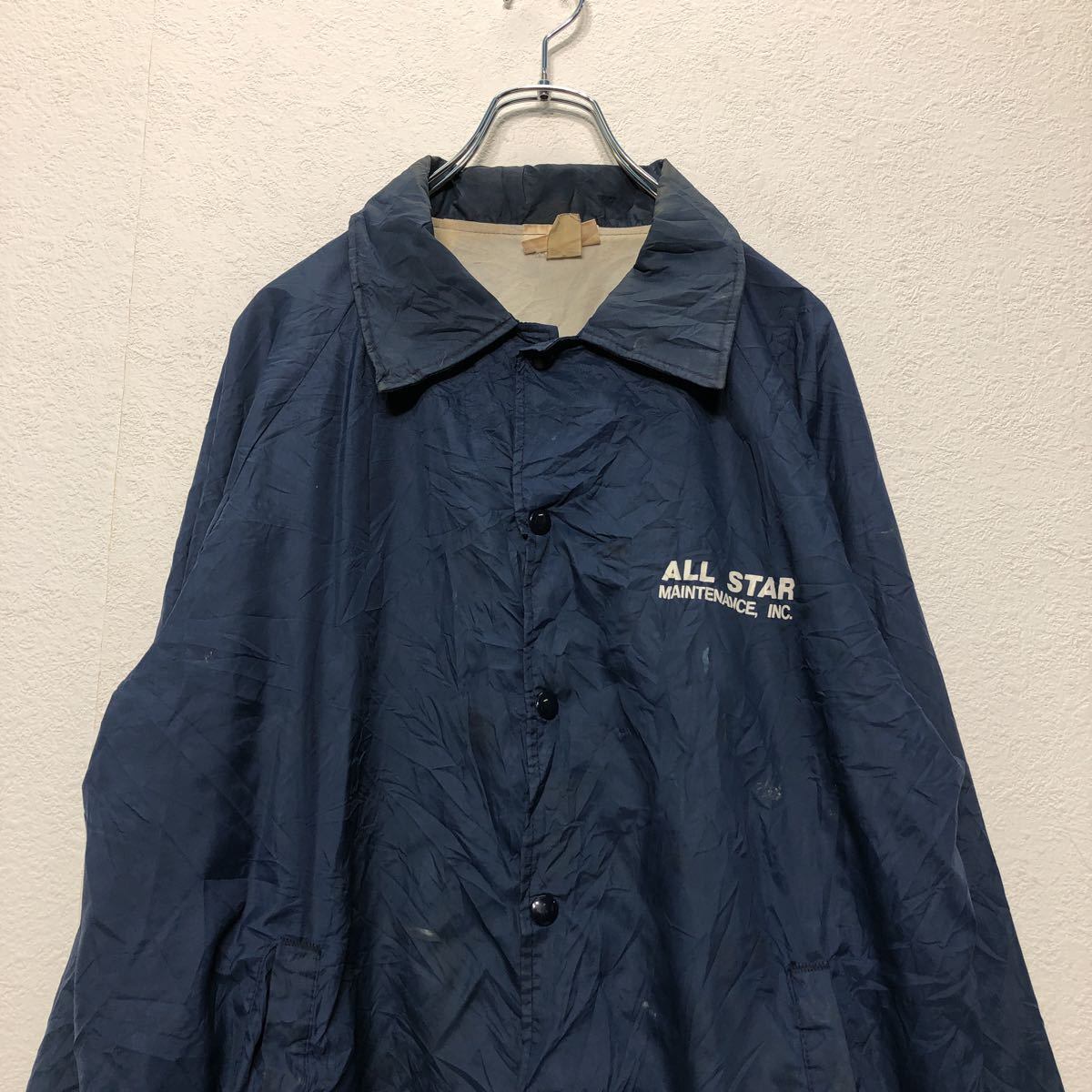 コーチジャケット Lサイズ ナイロンジャケット 紺 ネイビー 古着卸