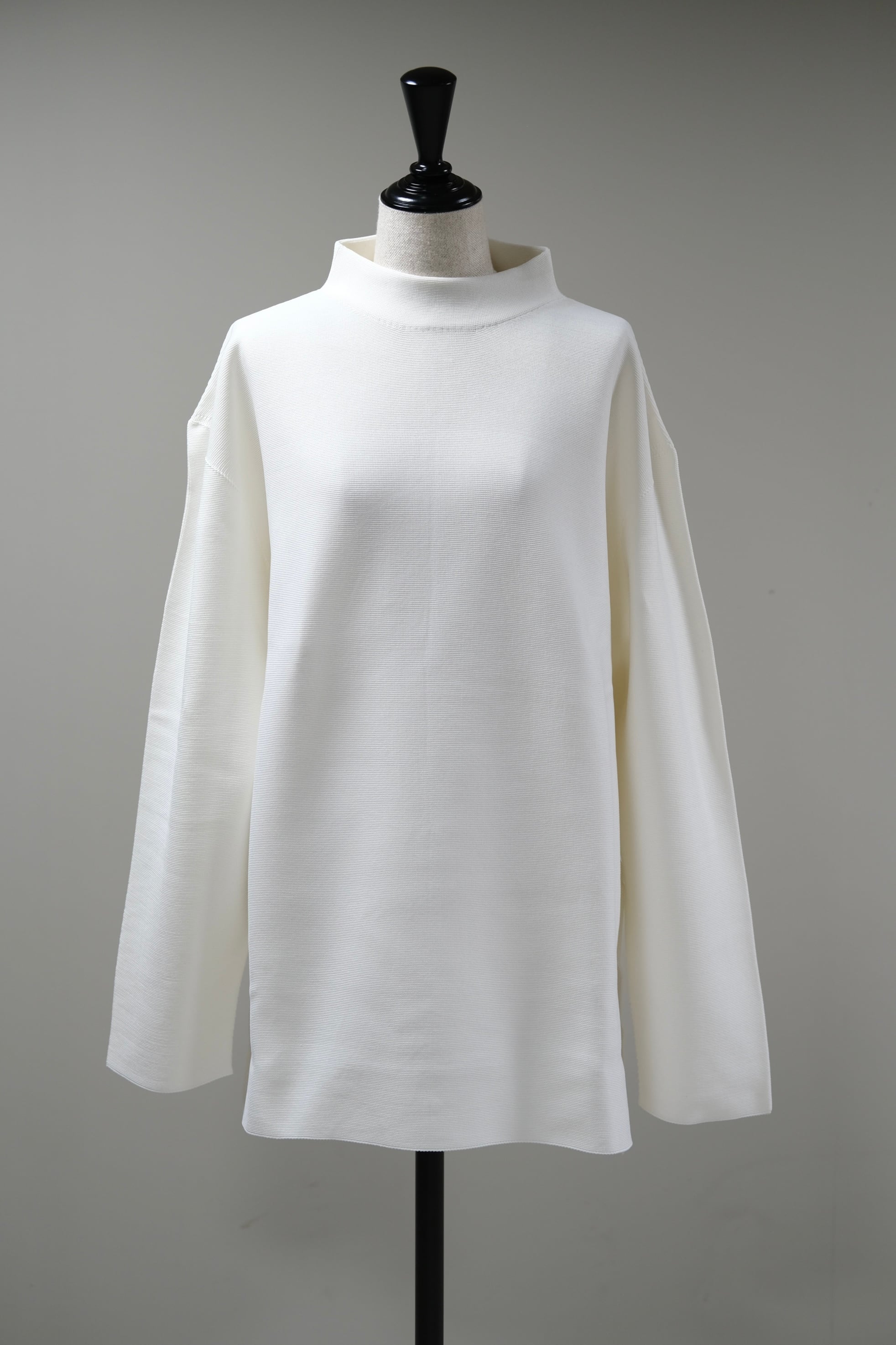 【CFCL】GARTER MOCK NECK TEE 4 - white | loop