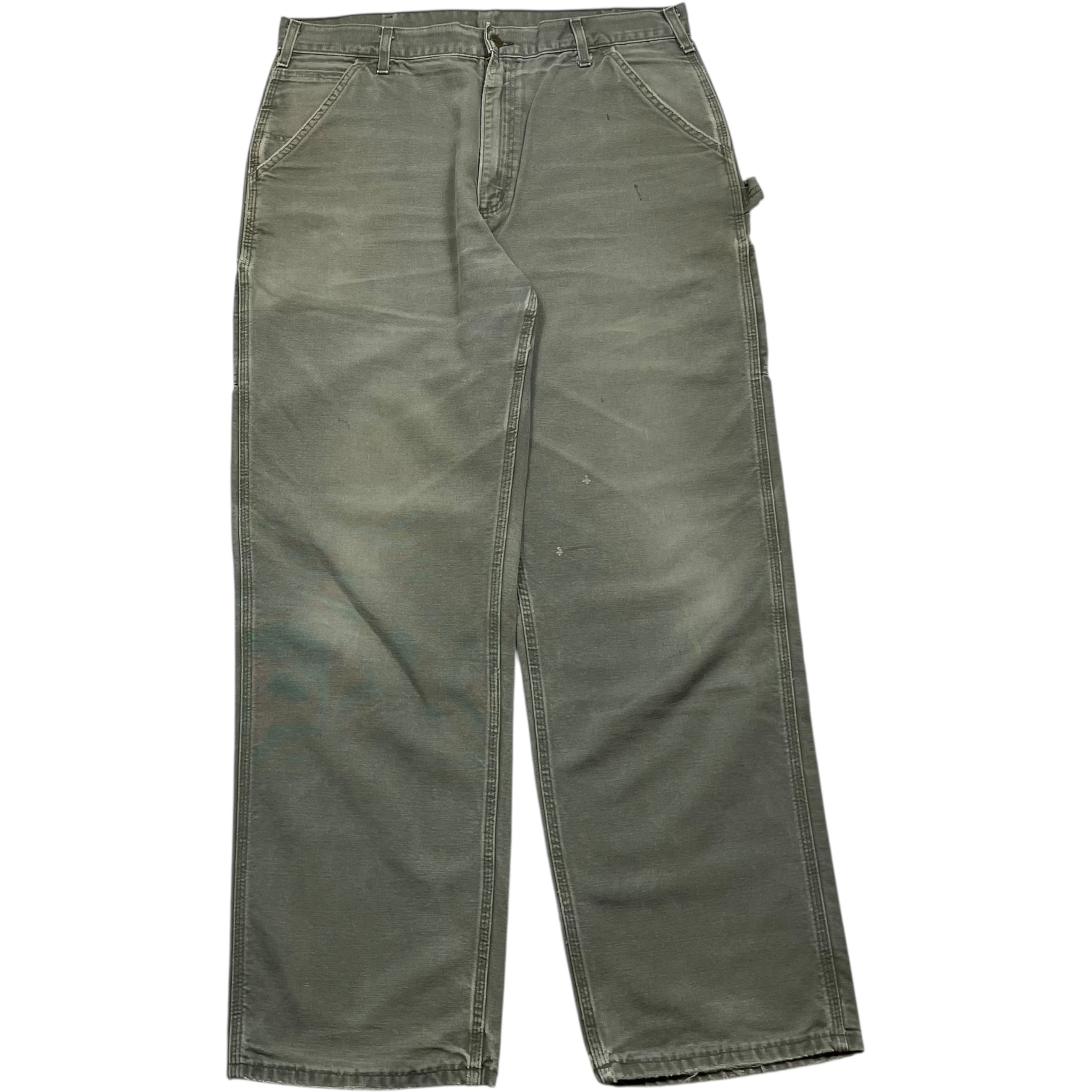 《実寸W37L33》 Carhartt カーハート ワークパンツ ペインターパンツ グレー フェード no.9909