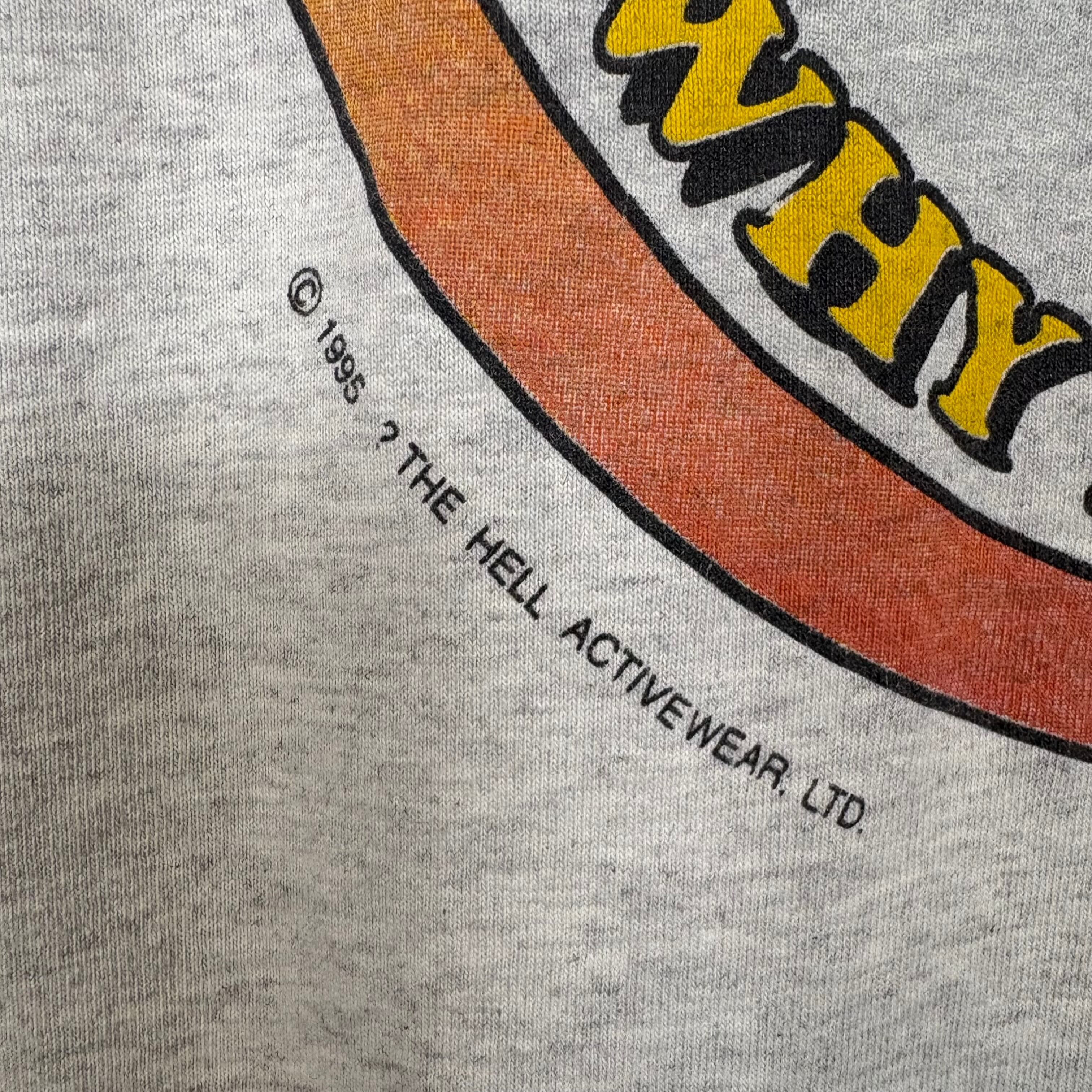 USA製 90s The HELL デビル ファイヤーフレーム プリント T-sh Tシャツ