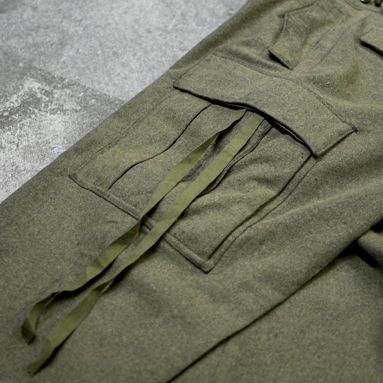 60's~ German military wool cargo pants