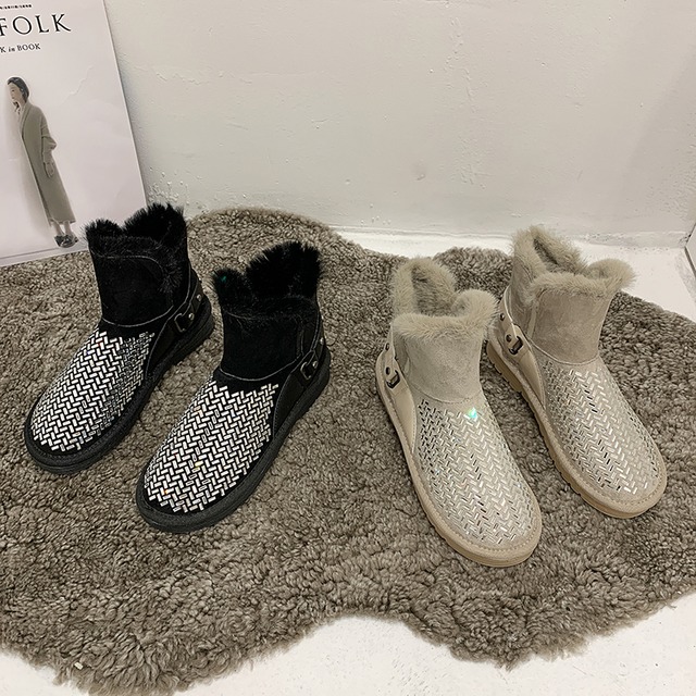 ウィンターベルベットショートブーツ 靴 シューズ コットン 冬物 フェイクシューズ36514009176