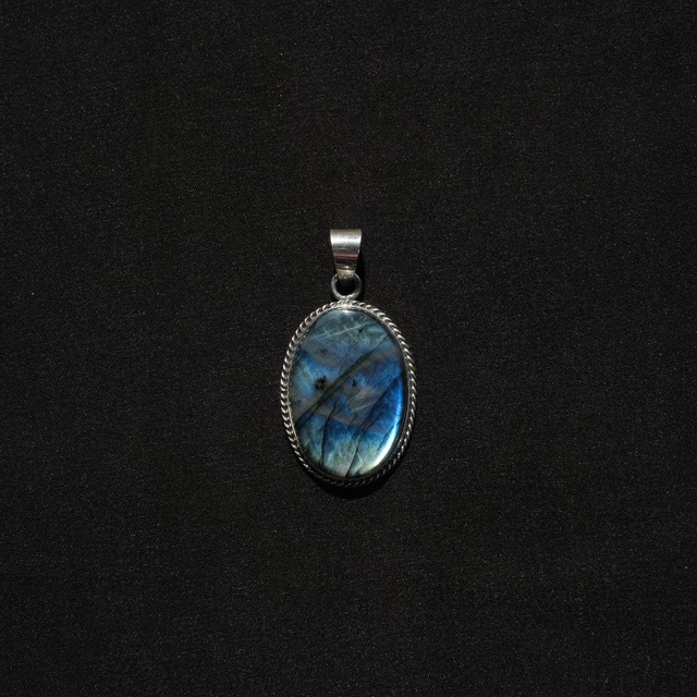 Mexican Jewelry/Silver950 ラブラドライトペンダントトップ