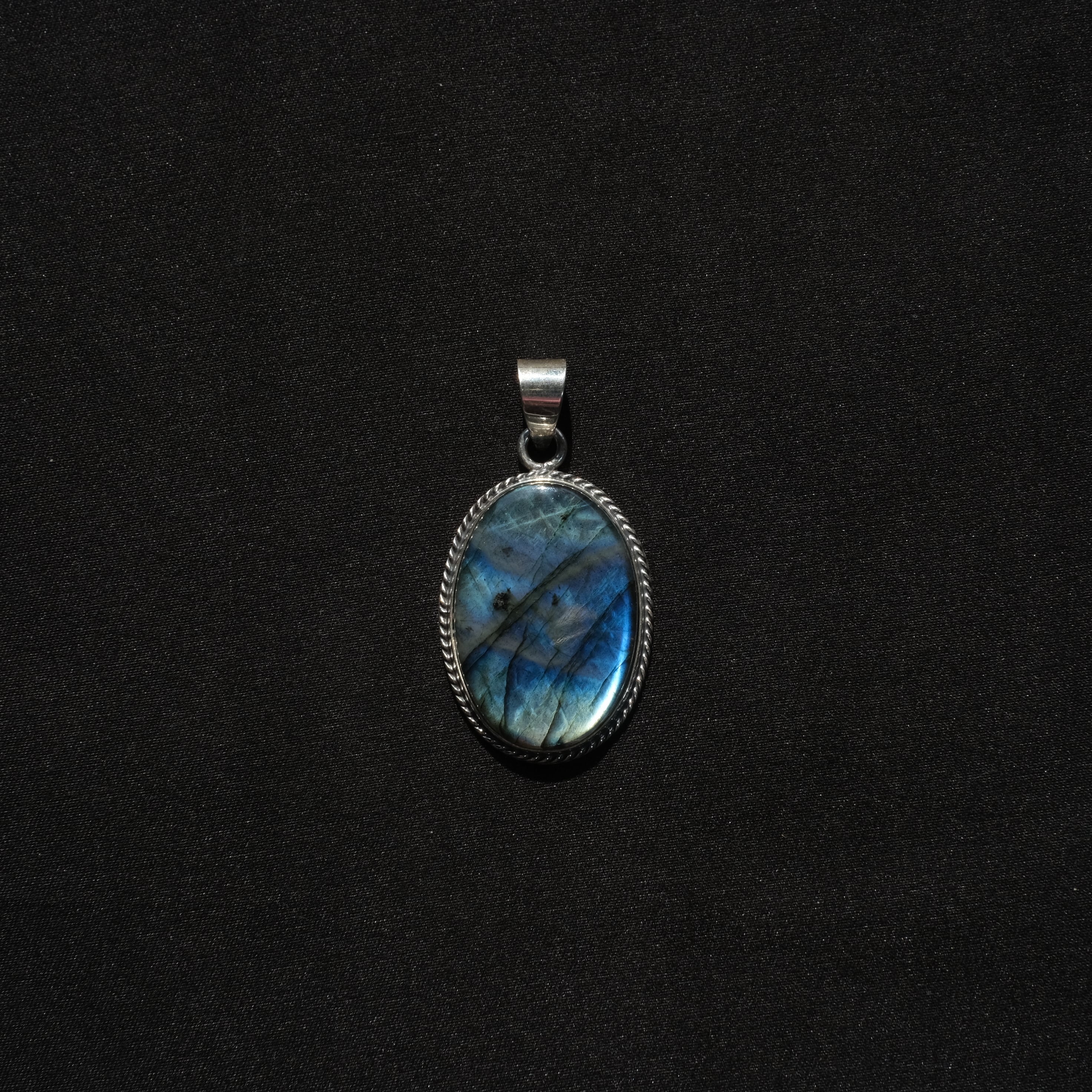 Mexican Jewelry/Silver950 ラブラドライトペンダントトップ