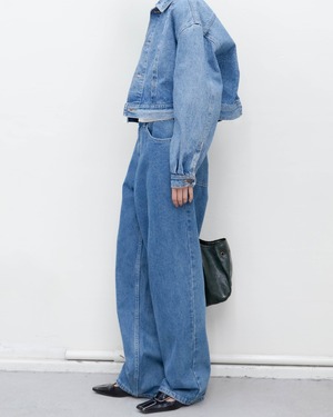 2010s STÜSSY - wide leg 5-pocket jeans