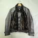 Vintage Leather Grizzly Jacket 再構築 熊ジャン オワジャン ヴィンテージ グリズリージャケット レザー ムートン 40s 50s ライダース 豹柄 レオパード 42