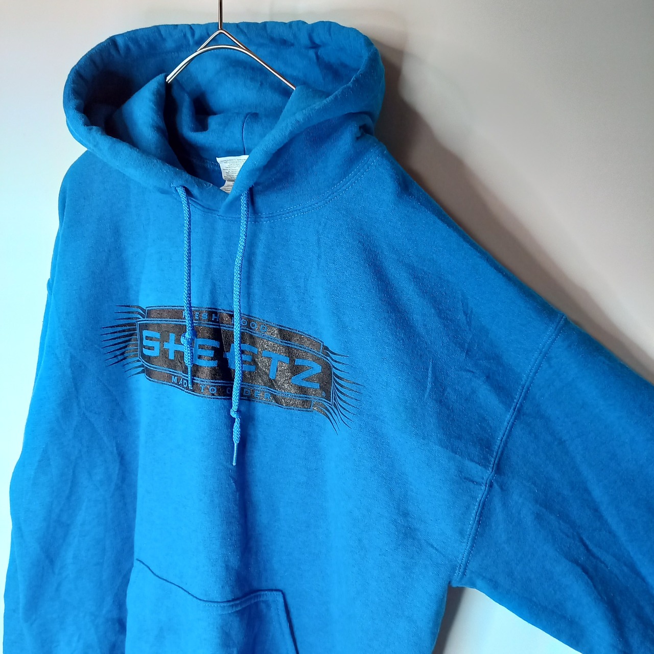 ギルダン　スウェット　プルオーバー　ヘビーブレンド　プリントパーカー　M