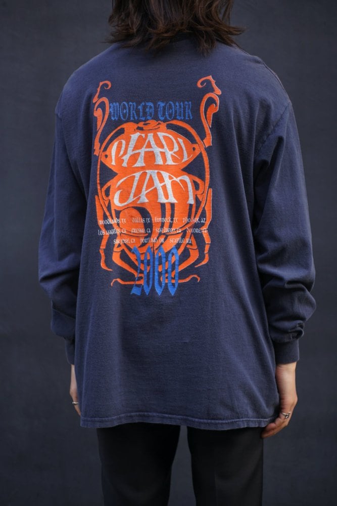 PEARL JAM] Vintage L/S World Tour T-shirt [2000s] The World Tour T