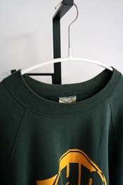 Green × Yellow printed sweat shirt