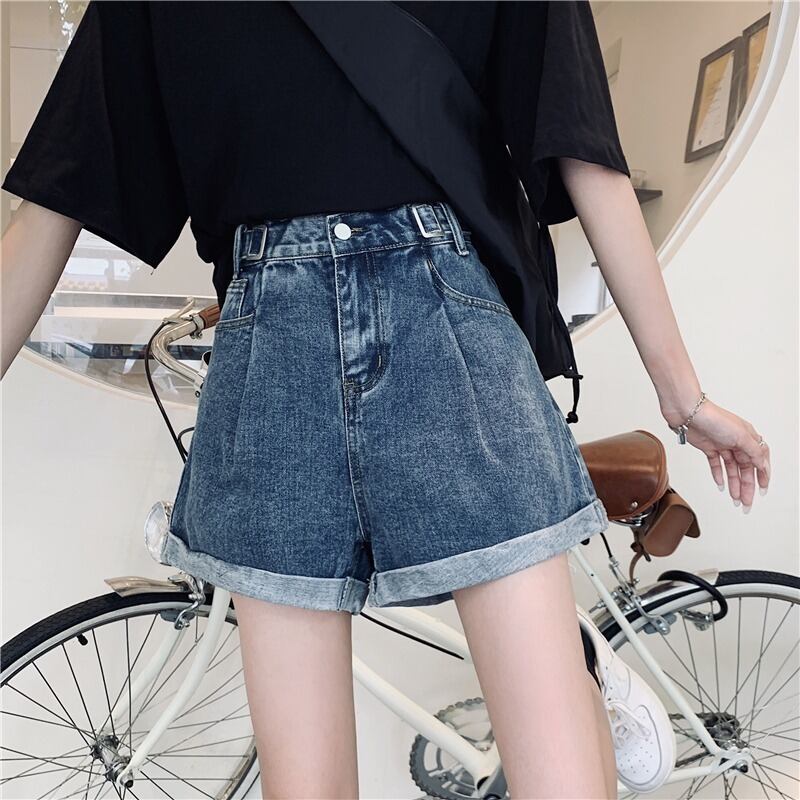 Aラインショーツ サマー薄手ハイウェストウェストワイドレッグパンツ 夏物 ブルマー ワイドパンツ 1号婦人18054778547