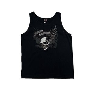 "Harley-Davidson" skull design tank-top