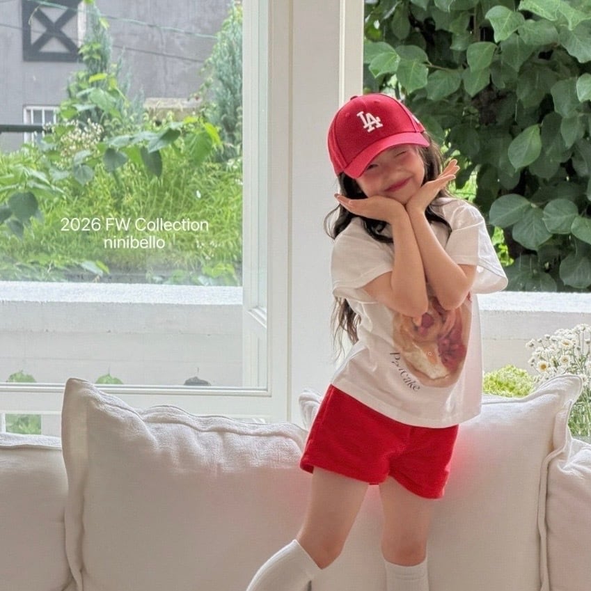 送料無料【予約】/ kidsハッピーミール半袖Tシャツ / ninibello