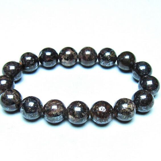 コンドライト ブレスレット サハラNWA869 隕石 12mm 一点物 199-932