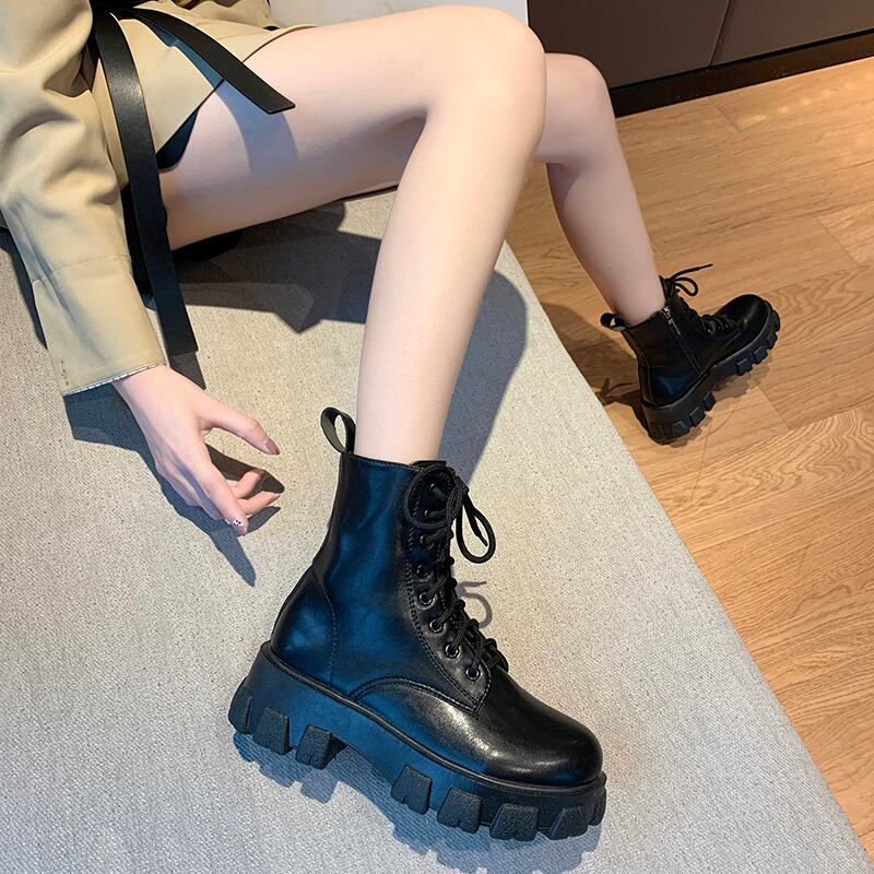 ブラックブーツサマー薄手スプリングオータムショート 靴 シューズ 春物 夏物 秋物 部族の婦人靴86038369476