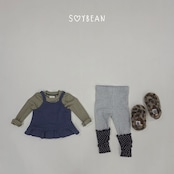 【取寄】SOYBEAN ソフトバイカラー上下セット|秋服|韓国子供服| 26/AT