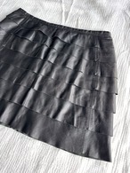 "GRACE CONTINENTAL" Leather Skirt