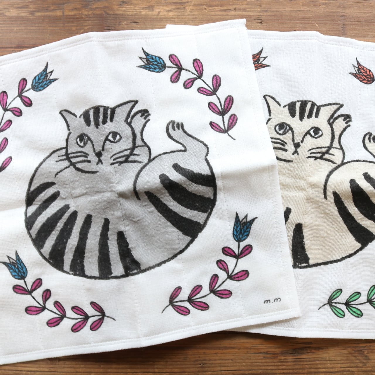 松尾ミユキ かやふきん キャット-ピオニー | Zakka so-la