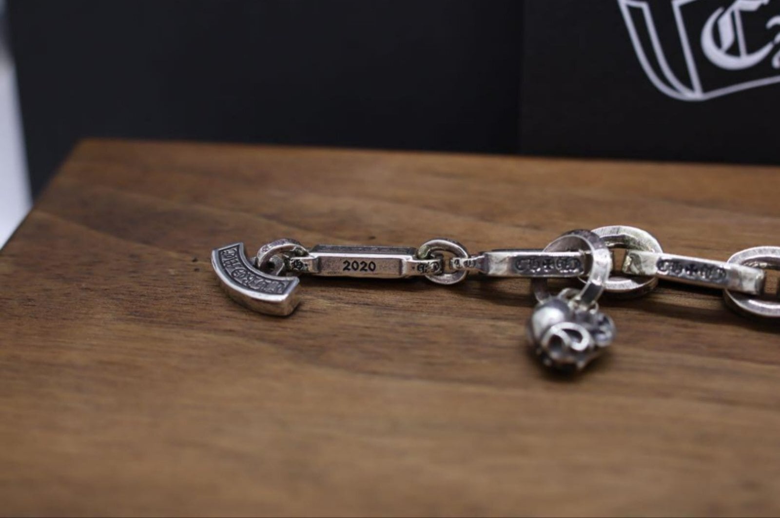 CHROME HEARTS クロムハーツ ペーパーEチェーンブレスレット 11リンク 