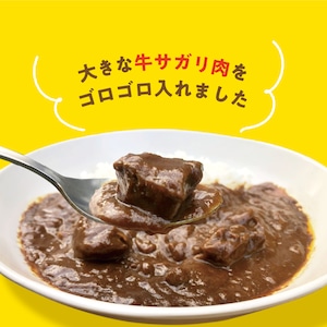 大きな牛サガリがゴロゴロ!至福の逸品カレー【190g×2パックセット】