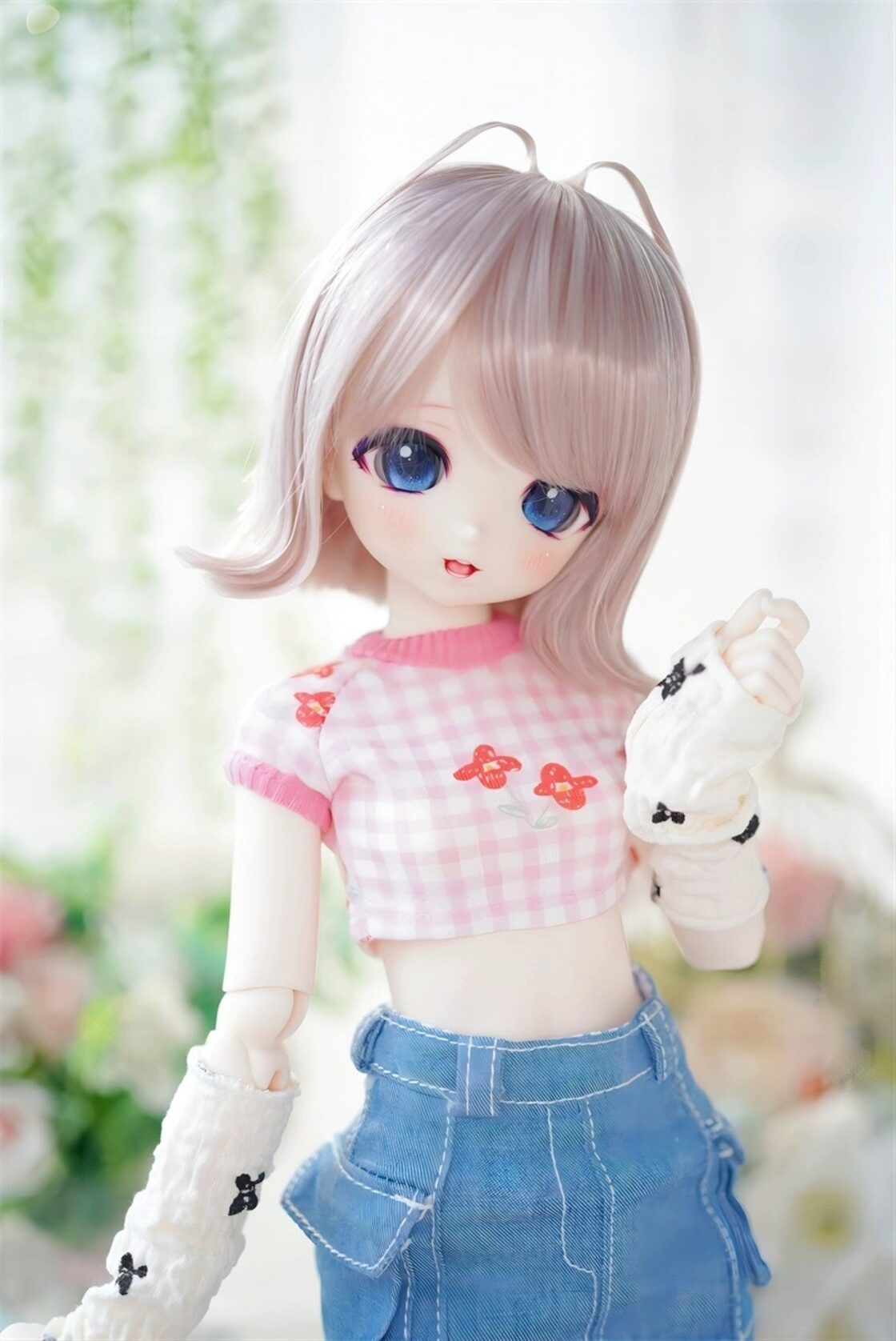 BJDドール用ウィッグ 8-9インチ MDD/kumako/DDサイズ通用 全3色 1/3 