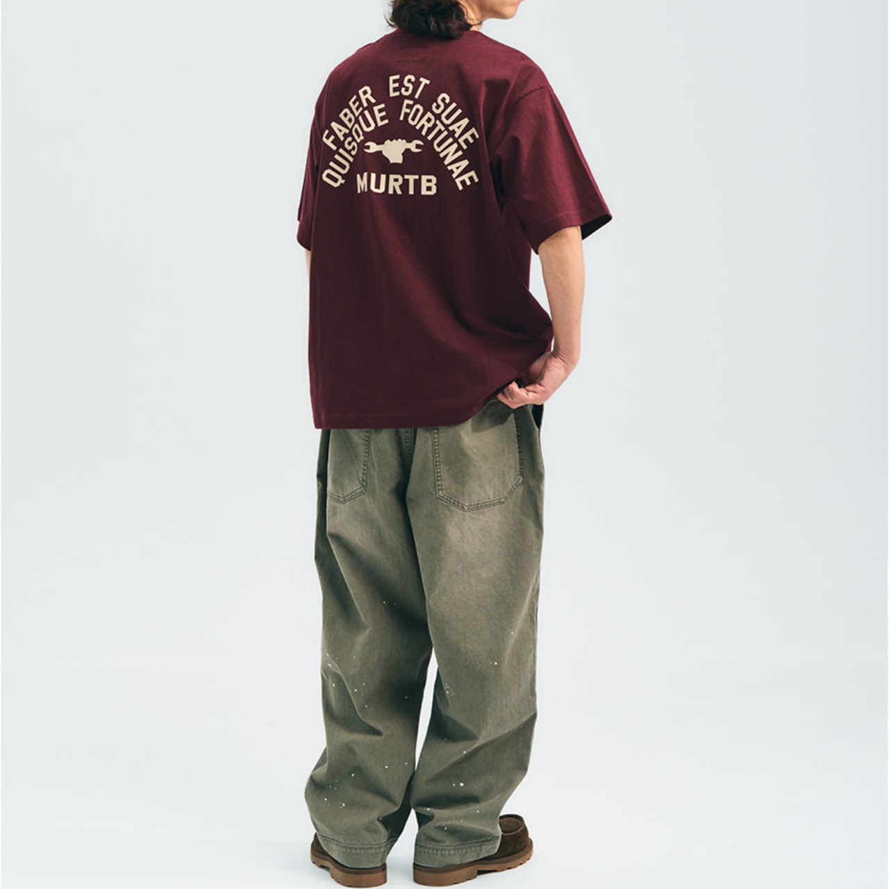 インクスプラッシュ・ヴィンテージワイドパンツN3599 - 6