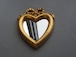 No.981001 vintage gold frame heart Miller