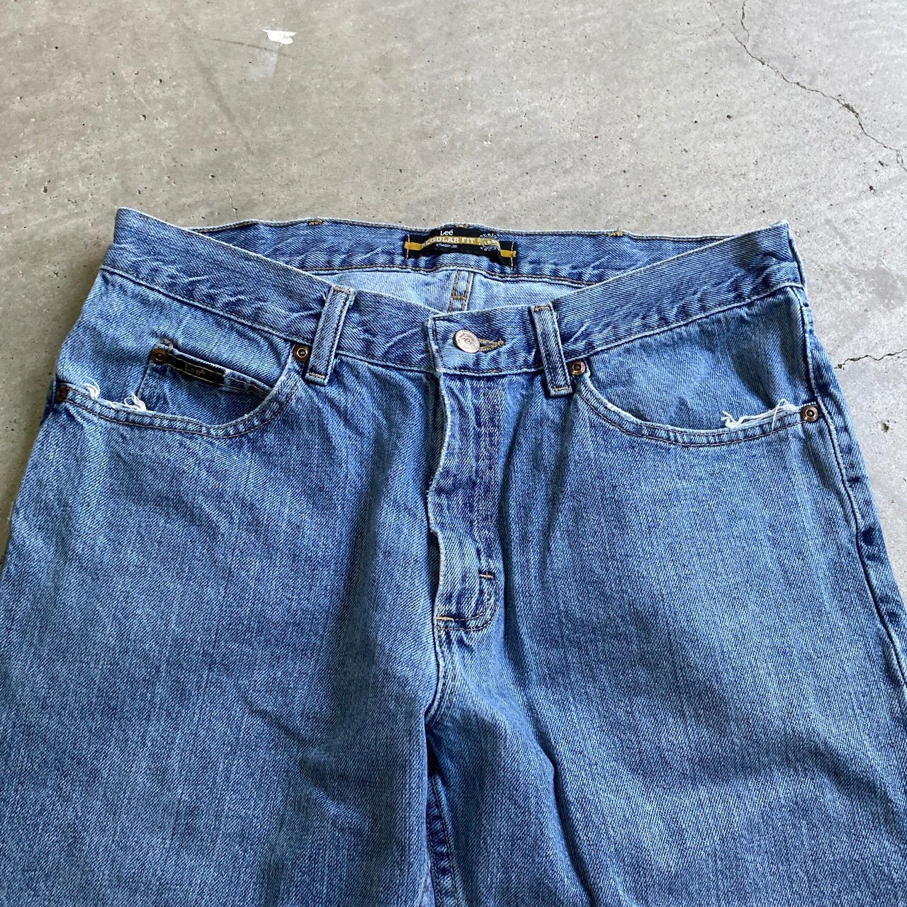 Lee リー レギュラーフィット ストレート デニムパンツ メンズW34 古着 