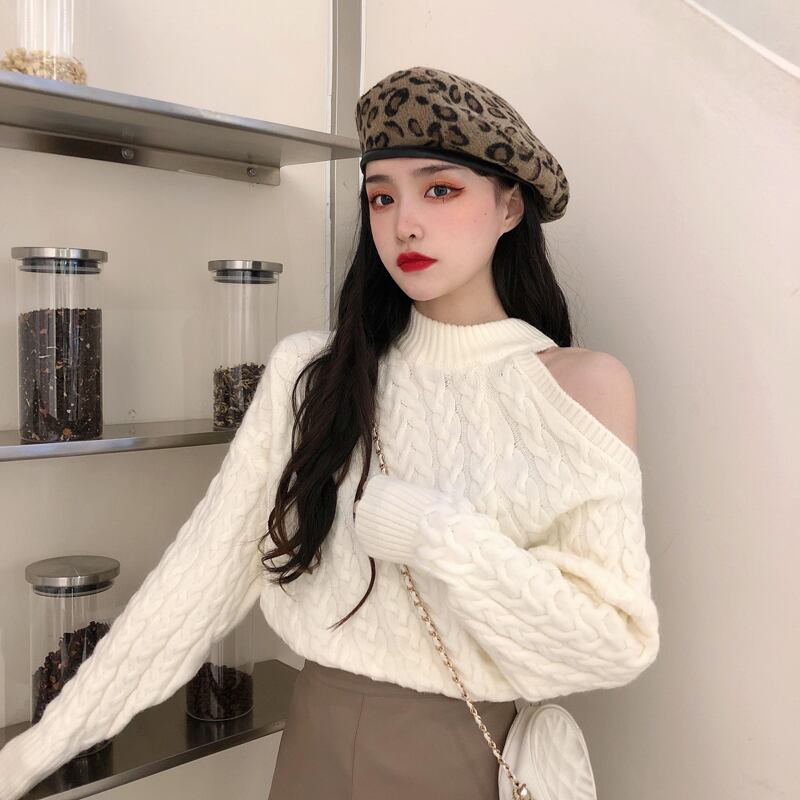 セーター オータムスタイルスタンダードトップス ロング レトロ 秋物 1号婦人62327298803