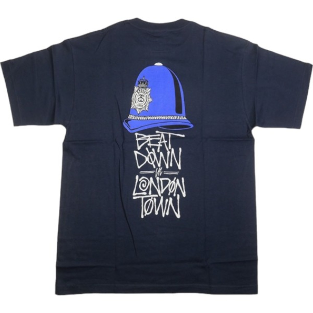 Size【L】 STUSSY ステューシー UK BEAT DOWN TEE Tシャツ 紺 【新古品 