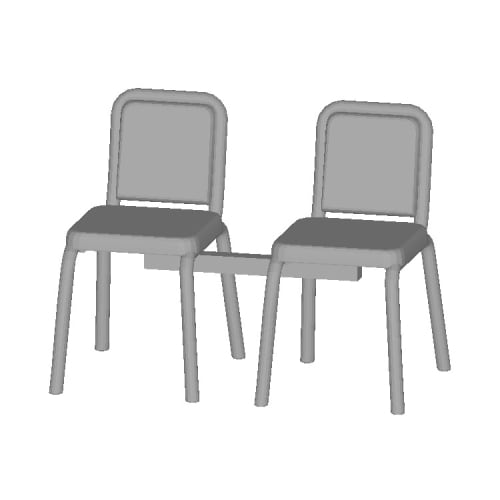 建築模型用 1/50 椅子 2脚セット 3Dプリント出力用データ | DS-Field SHOP